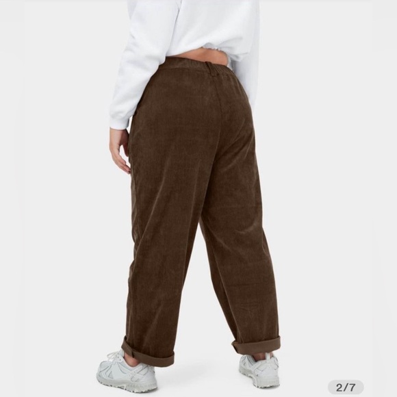 Halara Mid Rise Button Zipper Side Pocket Plus Size Corduroy Pants size 2X NWT - Picture 2 of 2